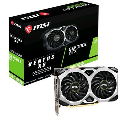 Видеокарта MSI GeForce GTX 1660 SUPER VENTUS XS